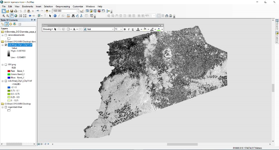 Seuillage du NDVI